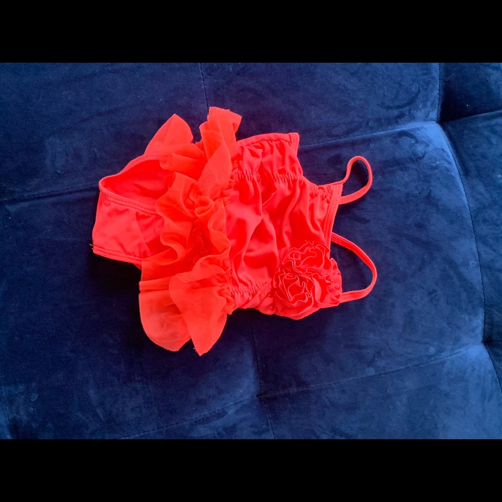 Toddler swimsuit neon orange size 6 months